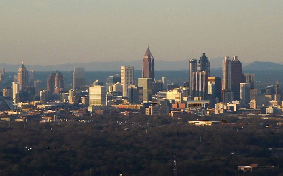 The Atlanta skyline in 2019