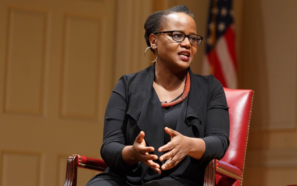 Edwidge Danticat speaks at the Library of Congress in 2019
