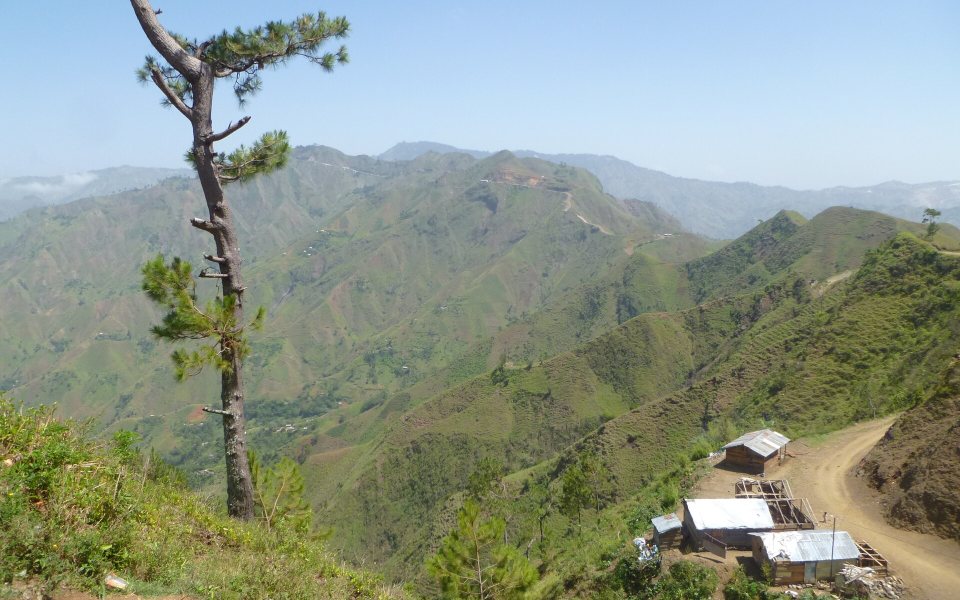 The mountain road toward Kenscoff, above Port-au-Prince