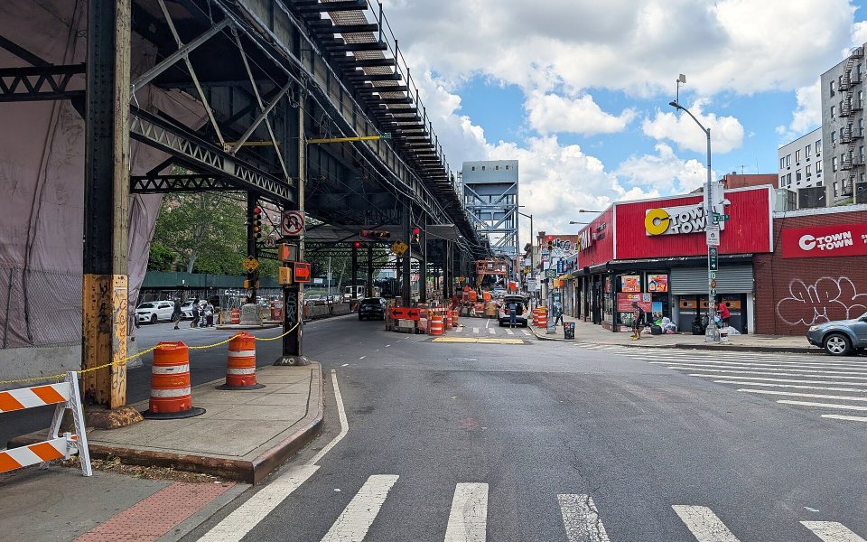Broadway in the Marble Hill neighborhood of New York in June 2026