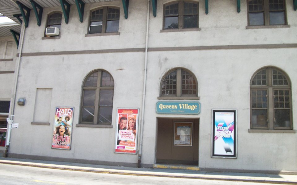 The Queens Village railroad station in Southeast Queens, New York