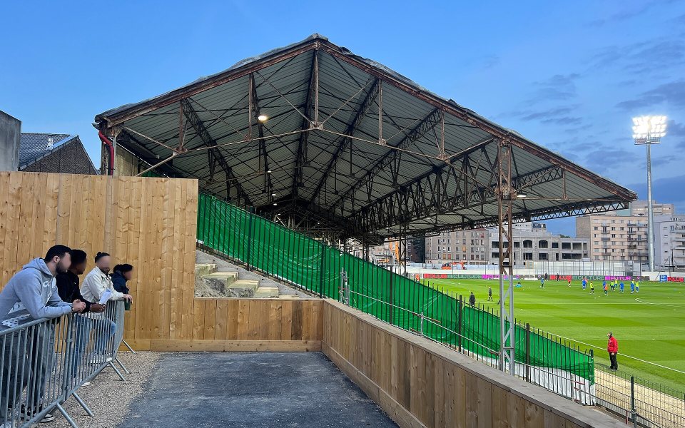 A match at the Stade Bauer in Saint-Ouen, near Paris, in 2022